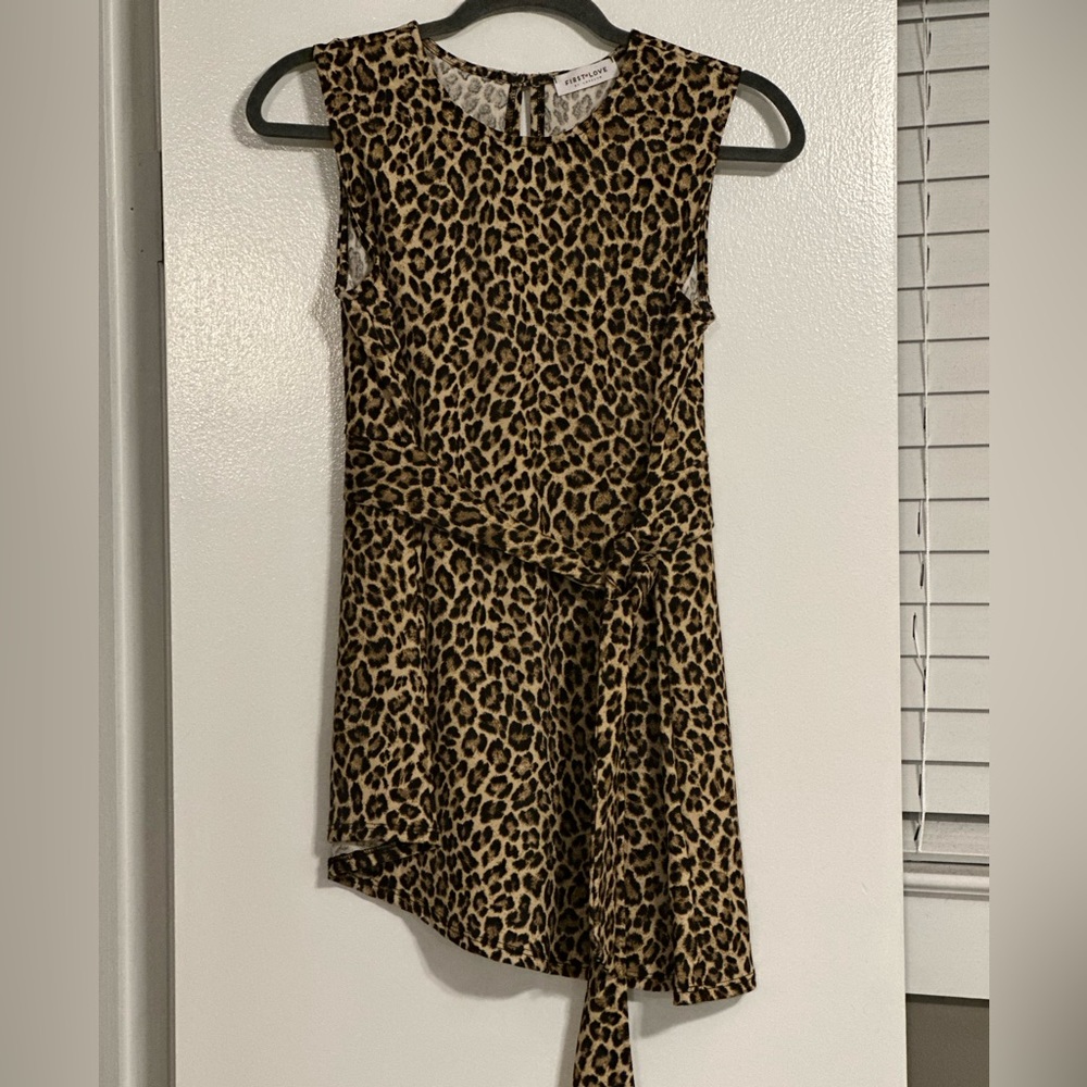 First Love Leopard Print Tank Top